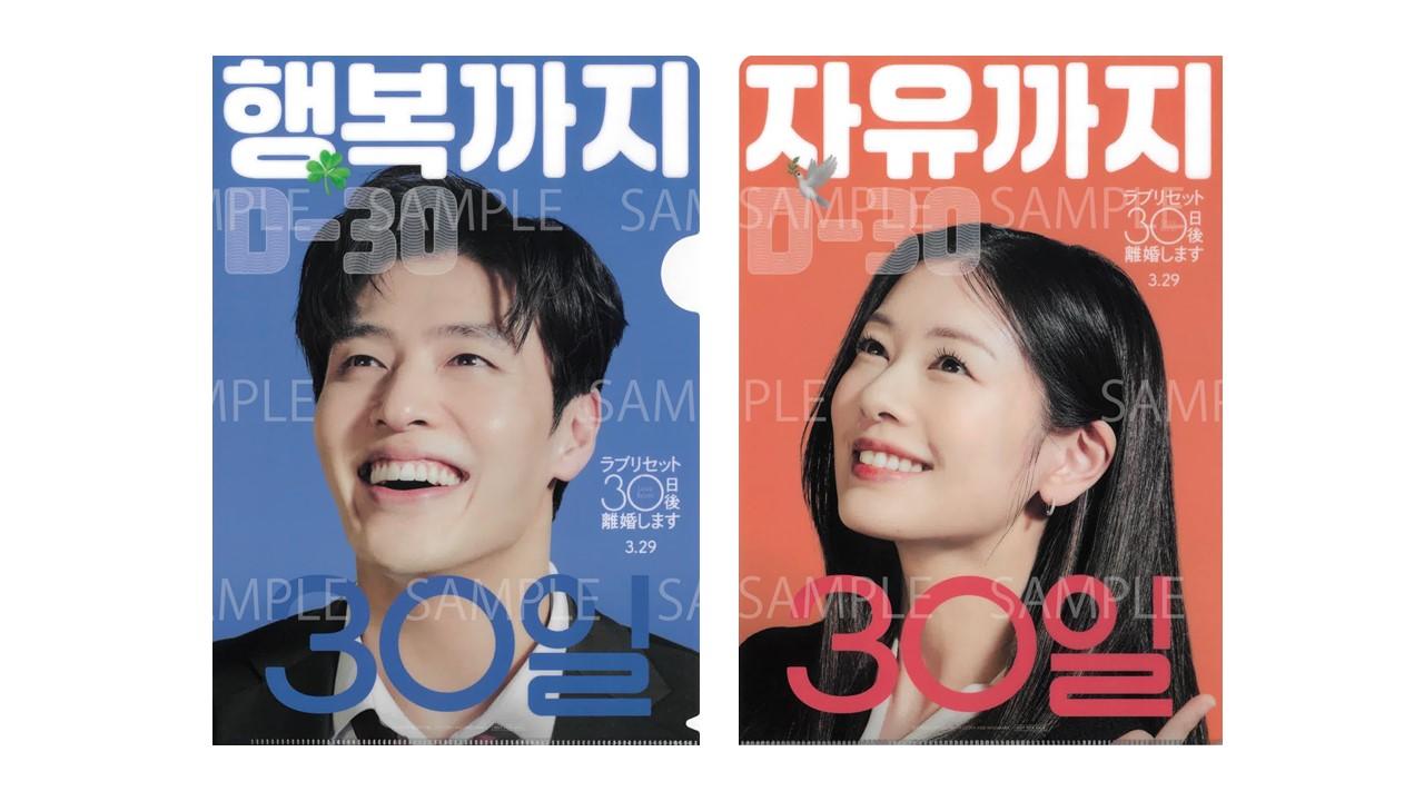 韓国映画「ラブリセット 30日後、離婚します」B5サイズ クリアファイル